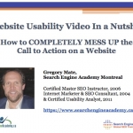 Website Usability Video - Call to Action - Slide 1