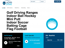 le club dome homepage screen shot
