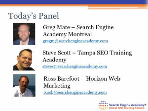 Screen Shot of SEO Expets Panel